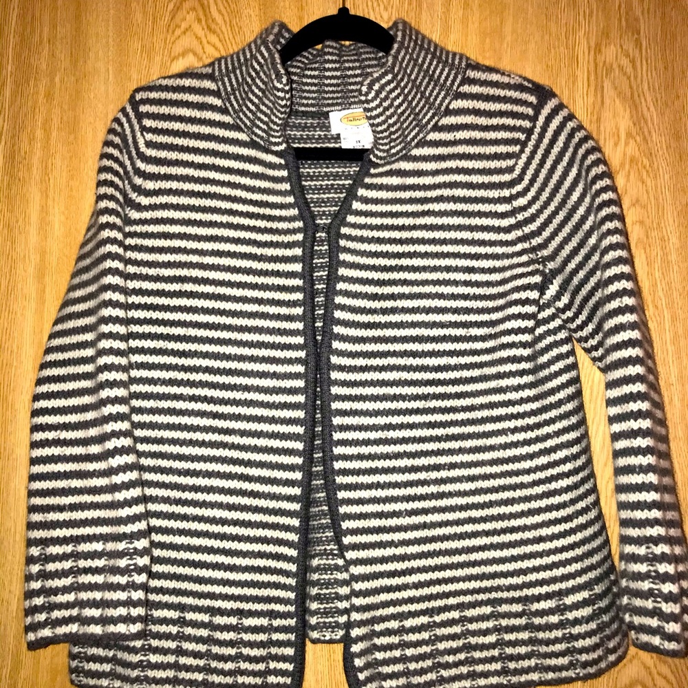 Talbot’s women’s 1x wool/mohair mix cardigan.